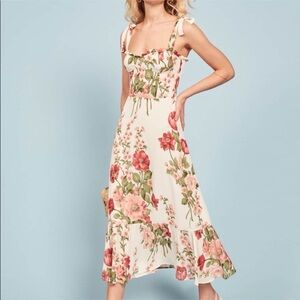 Reformation Nikita midi dress in Jolie print size 2